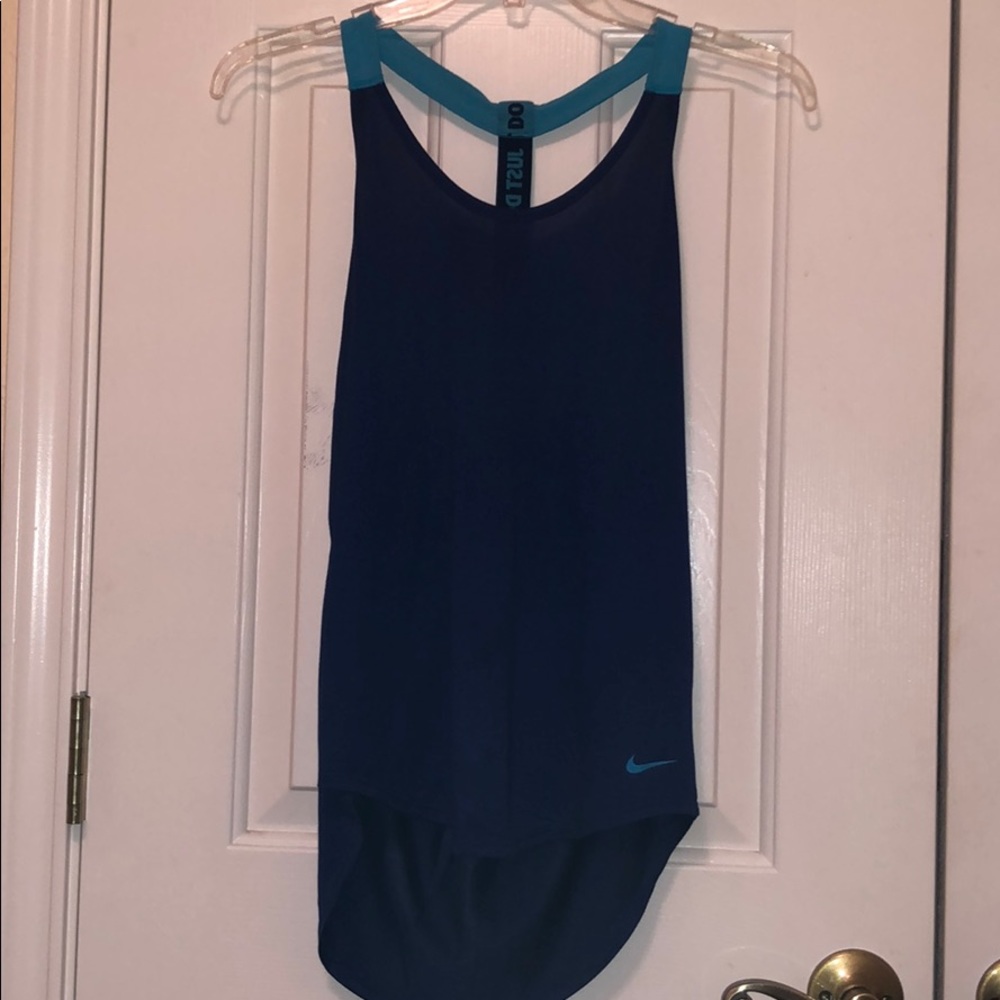 Navy Nike workout top